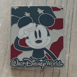 Disney Mickey Saluting the Flag Pin